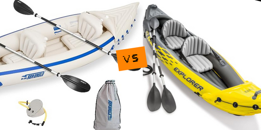 Budget Kayaking Bliss: Intex Explorer K2 vs. Sea Eagle 330